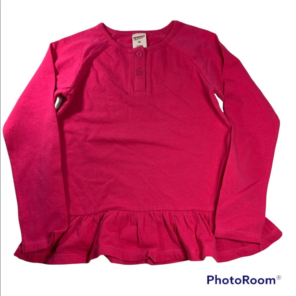 NWOT Arizona Fuchsia Pink Peplum Top Size 5T